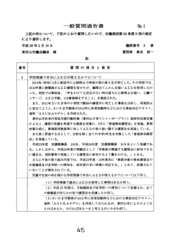 一般質問通告書 Naー
