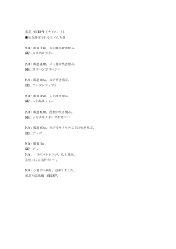 東芝／SIENT（サイエント） 吹き飛ばされるモノたち篇 NA：風速 10m