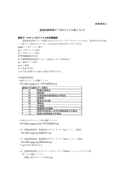 参考資料4 基盤地図情報データのファイル名について