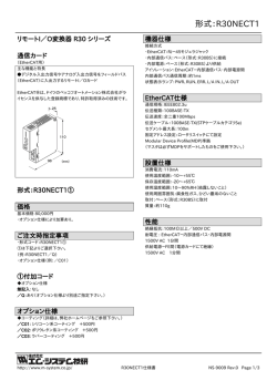 形式：R30NECT1 - M