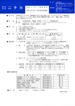 変 性 エ ポ キ シ 樹 脂 塗 料 ピチュラック 20000NB