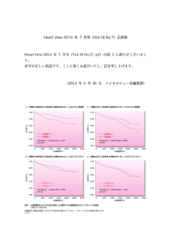 Heart View 2014 年 7 月号（Vol.18 No.7）