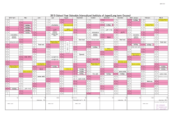 2015 School Year Schedule Intercultural Institute of Japan(Long