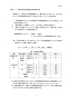 ー) 作業の開始前にあらかじめ作業場所の平均空間線量率囚く“Sv/h) を