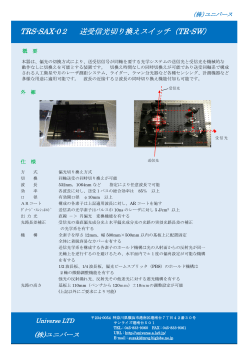 TRS-SAX-02 送受信光切り換えスイッチ（TR-SW）