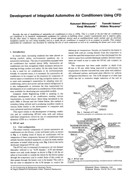 Development of Compact Air Conditioning for Vehicles Using CFD