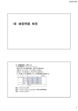 7章 練習問題 解答 - Info Shako