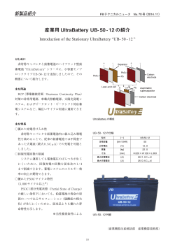 産業用UltraBattery UB-50