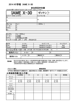 IAME X-30 ゼッケン ※