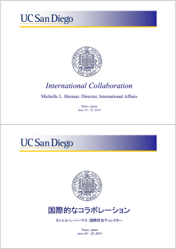 International Collaboration 国際的なコラボレーション