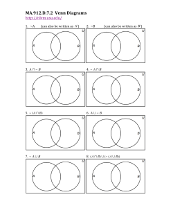 Venn Diagram Activity - Tequesta Trace Middle