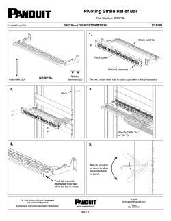 Pivoting Strain Relief Bar