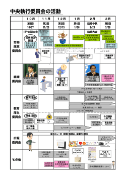 中央執行委員会の活動
