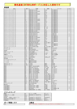 黄色基板(SH7084LANボード)に対応した資料です