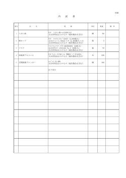内訳書のとおり
