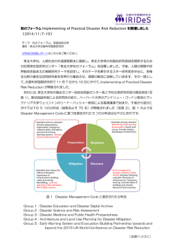 詳細はこちら - 東北大学 災害科学国際研究所 IRIDeS