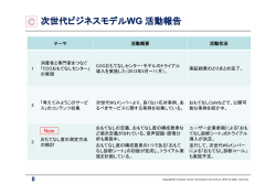 次世代ビジネスモデルWG 活動報告