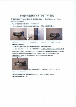 3者間同時通話MS8 3 ーチャンネル変更