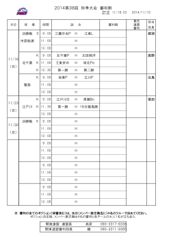 訂正 2014第38回 秋季大会 審判割