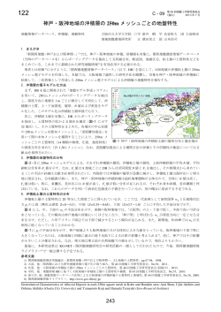 神戸・阪神地域の沖積層の 250m メッシュごとの地盤特性