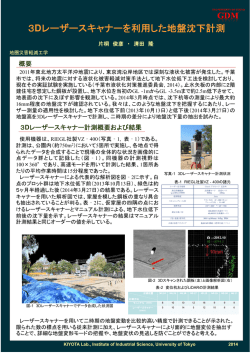 3Dレーザースキャナーを利用した地盤沈下計測