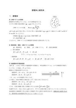 誘電体と磁性体