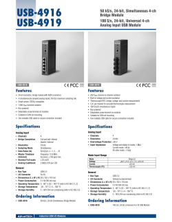 USB-4916 USB-4919