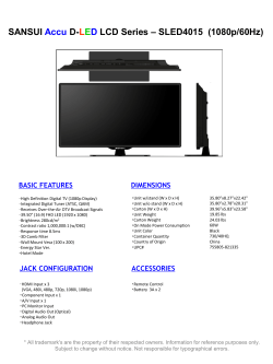 SANSUI Accu D-LED LCD Series – SLED4015 (1080p