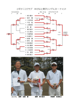 小平テニスクラブ 65才以上男子シングルストーナメント