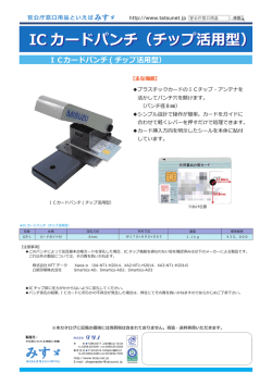 IC カードパンチ（チップ活用型）