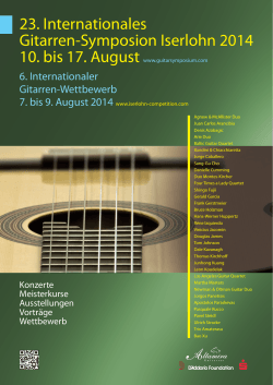 23. Internationales Gitarren-Symposion Iserlohn 2014