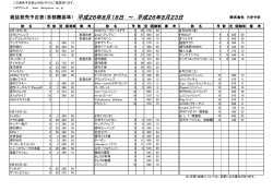 雑誌発売予定表