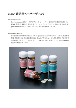 E.coli 確認用ペーパーディスク