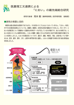 医農理工文連携による 「におい」