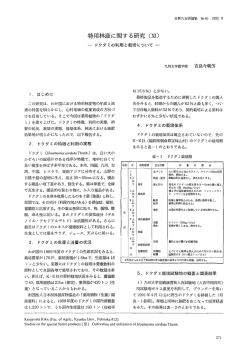 特用林産に関する研究 (斑)