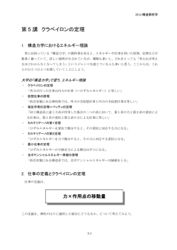 第 5 講 クラペイロンの定理