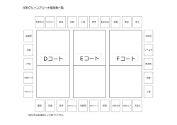 Dコート Eコート Fコート