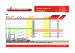 SEVEN SEAS SHIPPING CO., LTD. 南米東岸サービス① ASIA 1 Service