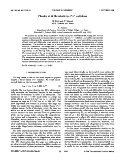 Physics at [ital t[bar t]] threshold in [ital e][s