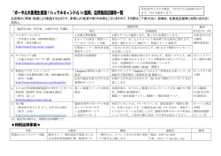 協賛施設店舗等一覧