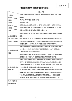 衛生器具業界の「低炭素社会実行計画」 資料10