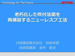 老朽化した吹付法面を 再構築するニューレスプ工法