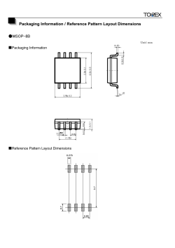 MSOP-8B Packaging Information / Reference Pattern Layout