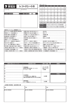 レコードシートB