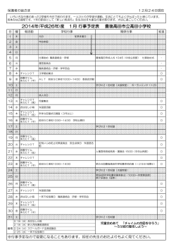 1月 26年度 - 大分県教育委員会 学校ホームページ