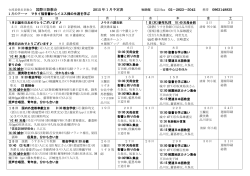 国際日語教会 2015 年1月予定表 02－2823－5042 携帯 0963148835