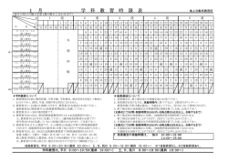 学 科 教 習 時 限 表