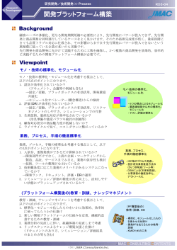 開発プラットフォーム構築 - 日本能率協会コンサルティング