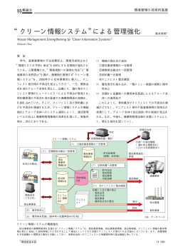 “クリーン情報システム”による管理強化（PDF：141KB）