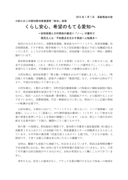 愛知県知事選挙「総合」政策